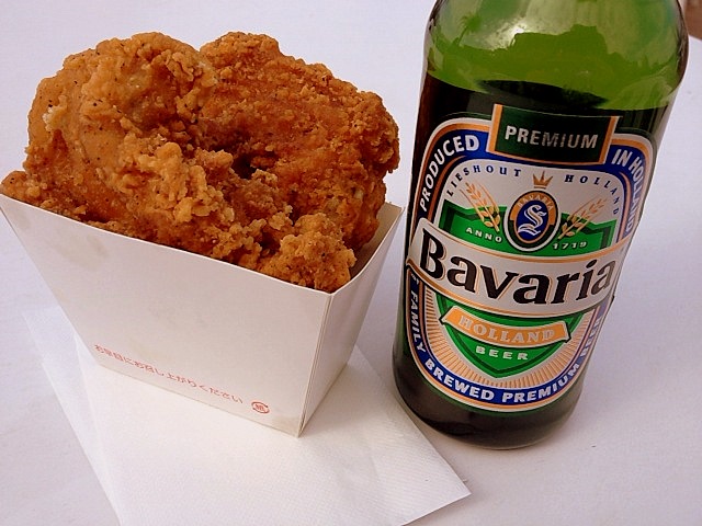 フライドチキンとビール