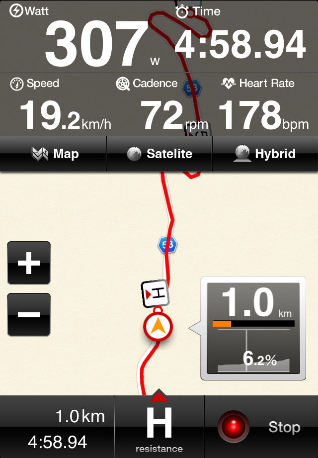 LiveTraining 山伏峠 走行中
