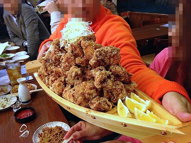 鶏唐揚げ舟盛り